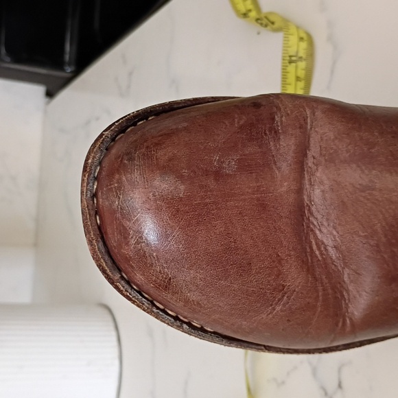 Frye Brown Harness Heeled Boots - Picture 11 of 13